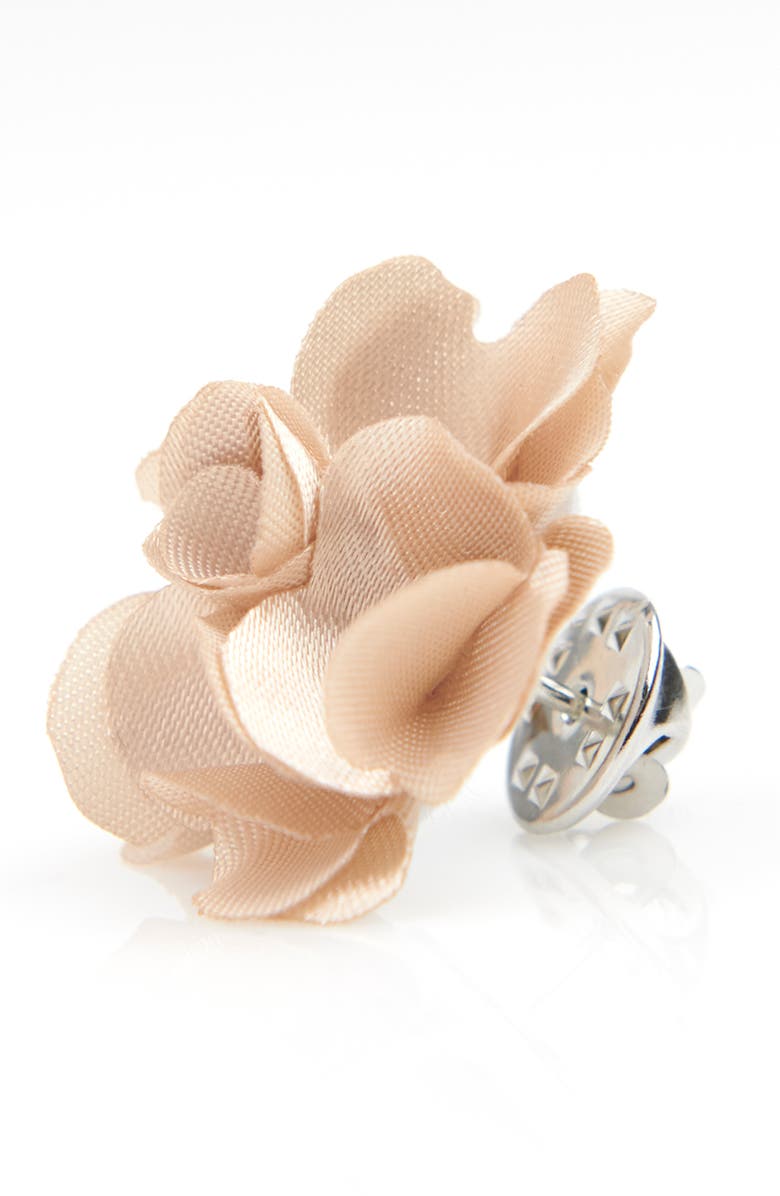 Brooklyn Brigade Men's Flower Lapel Pin, Alternate, color, Champagne