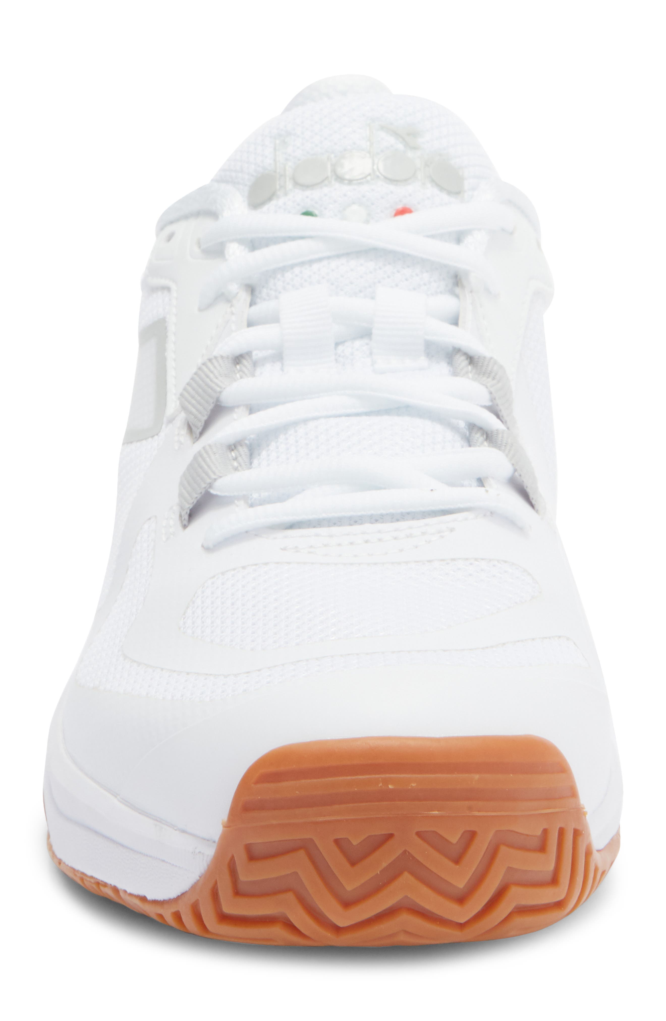 Diadora Trofeo 2 Tennis Shoe, Alternate, color, White/ Silver