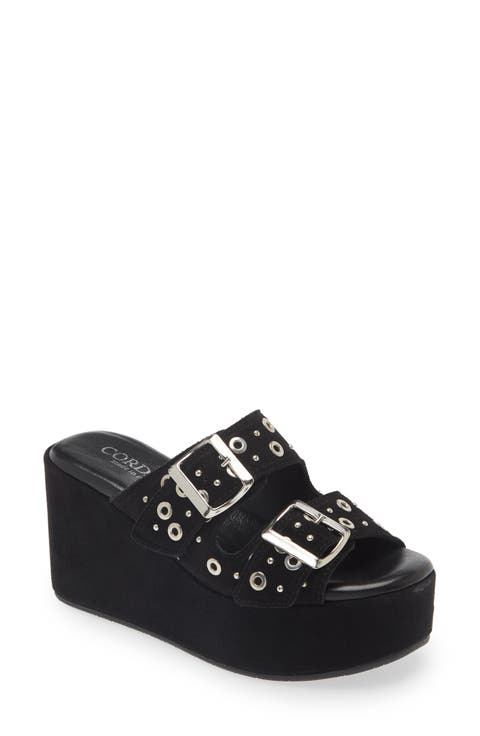 Jayne Platform Wedge Slide Sandal (Women)