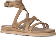 UGG® GoldenGaze Embossed Ankle Wrap Sandal