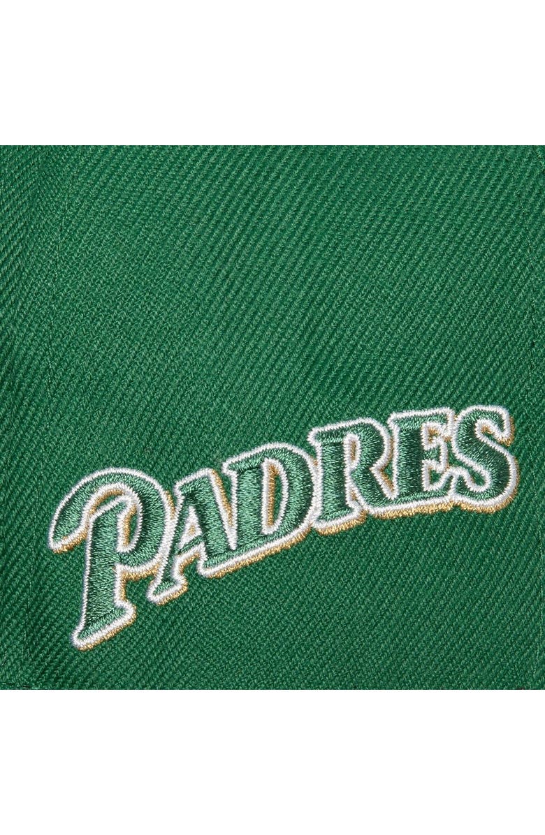 Mitchell & Ness Men's Mitchell & Ness Green/ San Diego Padres Bases Loaded Fitted Hat, Alternate, color,