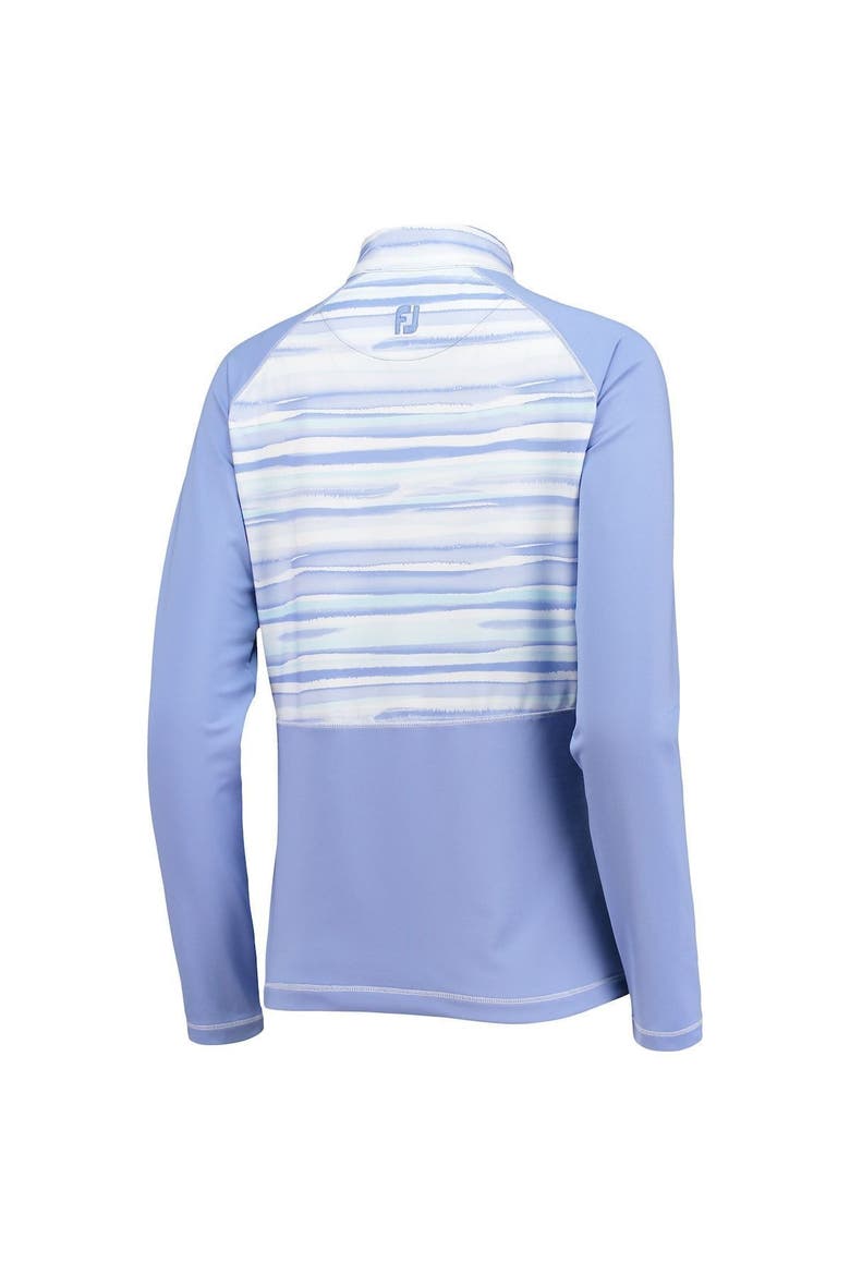 Women's FootJoy Purple Valspar Championship Watercolor Raglan Half-Zip Top, Alternate, color, Purple