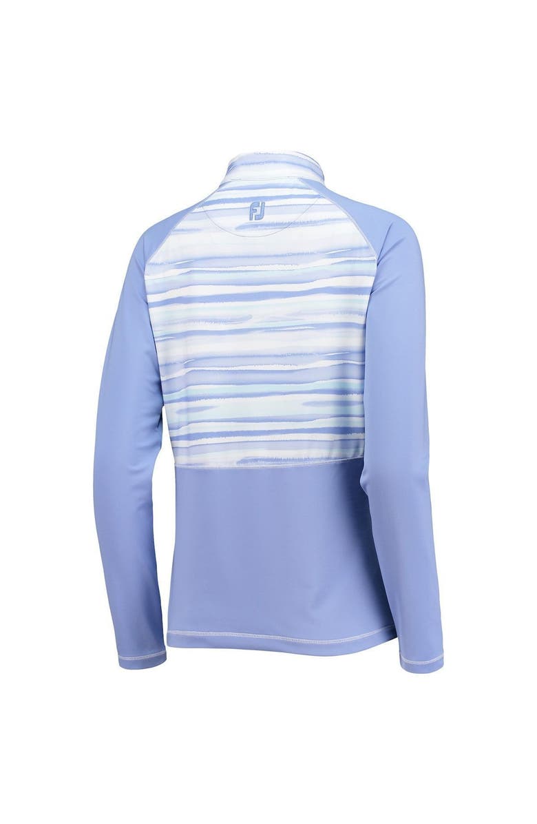 FOOTJOY Women's FootJoy Purple Valspar Championship Watercolor Raglan Half-Zip Top, Alternate, color, Purple