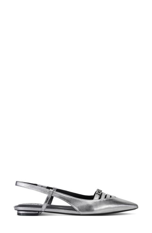 Dkny Mikado Slingback Pointed Toe Flat