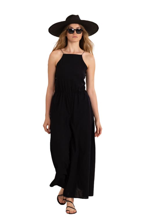Shop Gottex Beach Life Resort Swim Cover Up Open Back Jumpsuit In Black