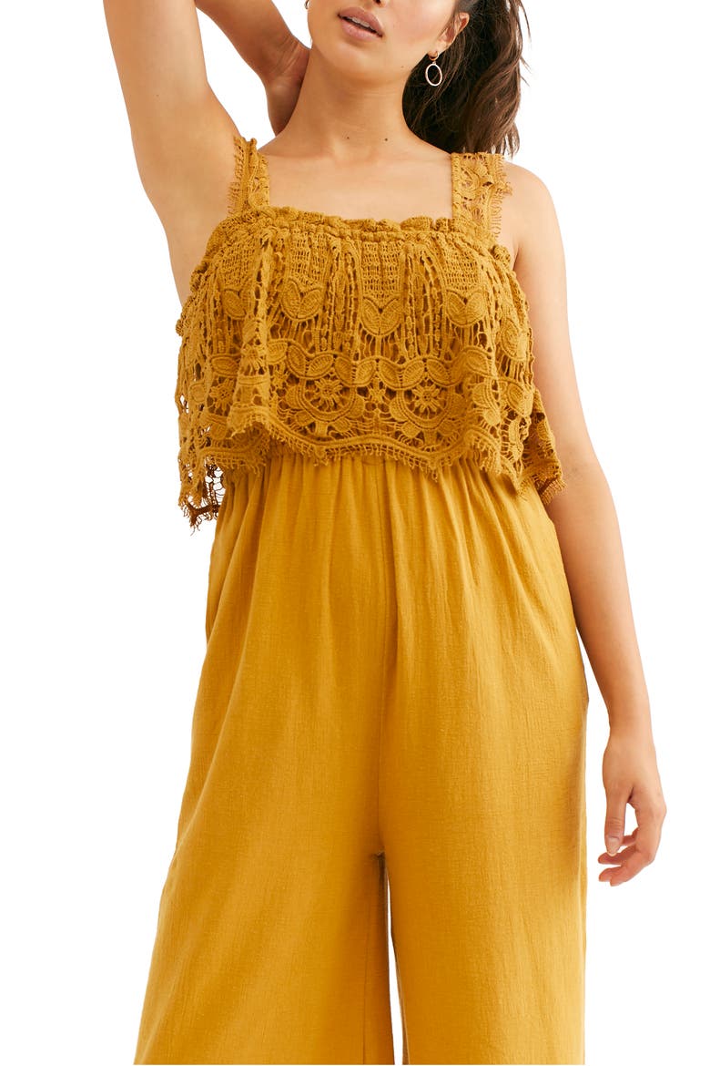 Endless Summer by Free People In Your Dreams Jumpsuit, Alternate, color, HONEYSUCKLE