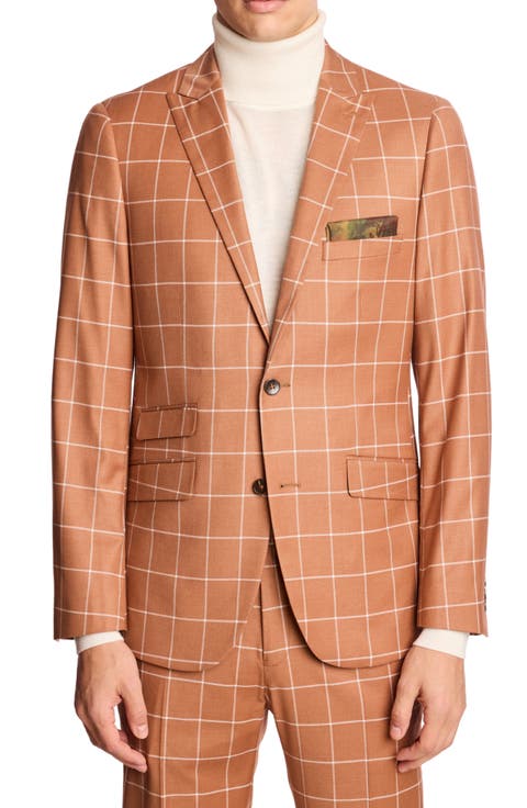 Ashton Slim Fit Pumpkin Spice Blazer (Regular & Big)
