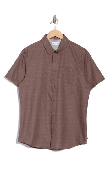 Union Print Ub Tech Short Sleeve Stretch Aero Mesh Button-up Shirt