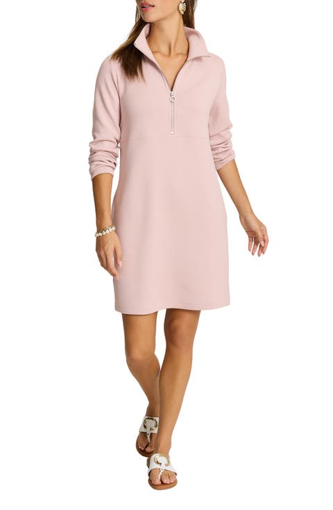 Palm Voyage Half Zip Dress