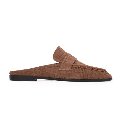 Gabby Croc Backless Loafer