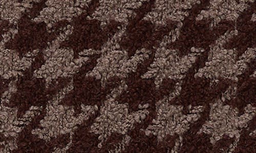 Rag & Bone Nora Houndstooth Fringe Scarf In Brown