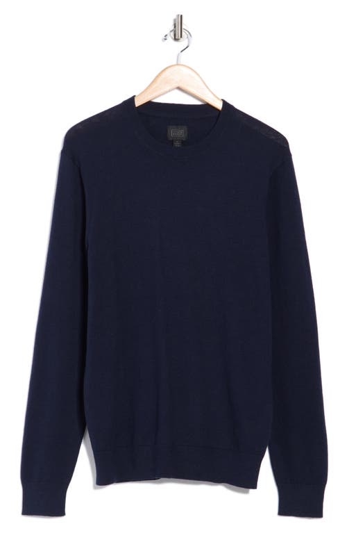 14th & Union Organic Cotton & Cashmere Blend Crewneck Sweater In Blue