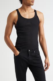 Dolce&Gabbana Embroidered Logo Rib Tank