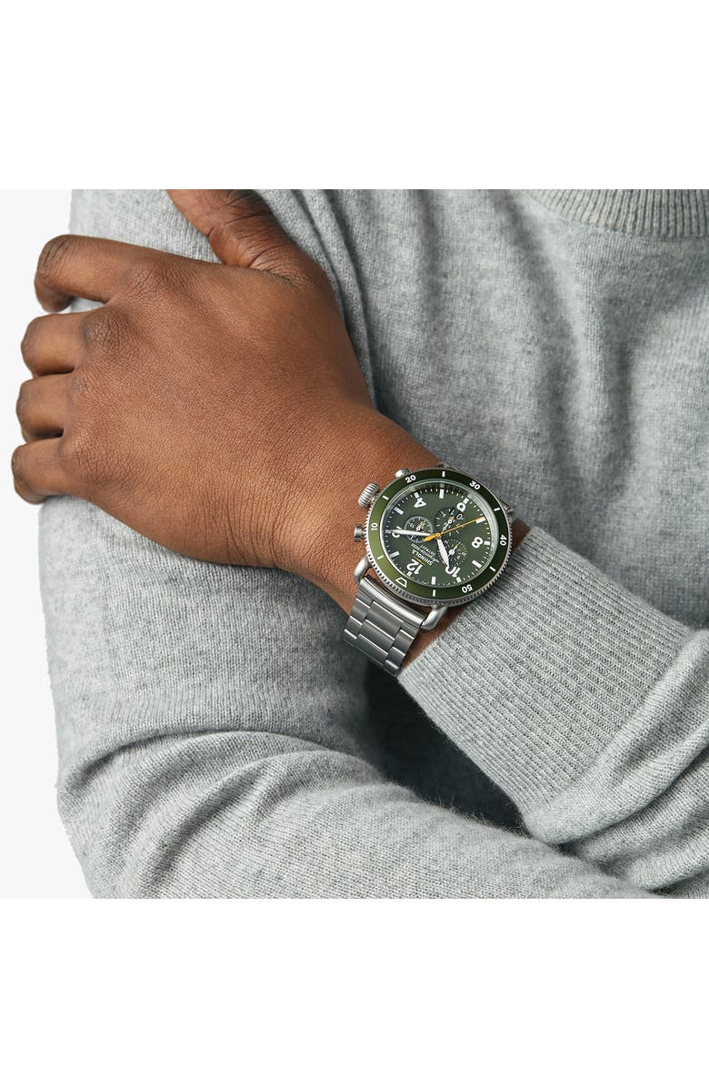 Shinola Runwell Sport Bracelet Chronograph Watch Gift Set, 48mm, Alternate, color,