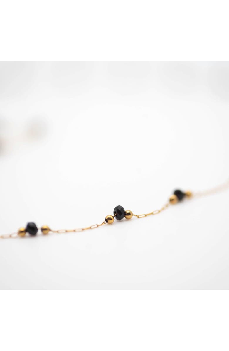 Ivy & Pearl Co. Nocturnal Bead Necklace, Alternate, color, Gold