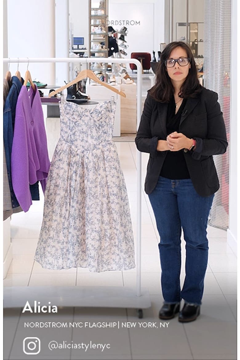 Bennett Corset Strapless Fit & Flare Cocktail Dress video