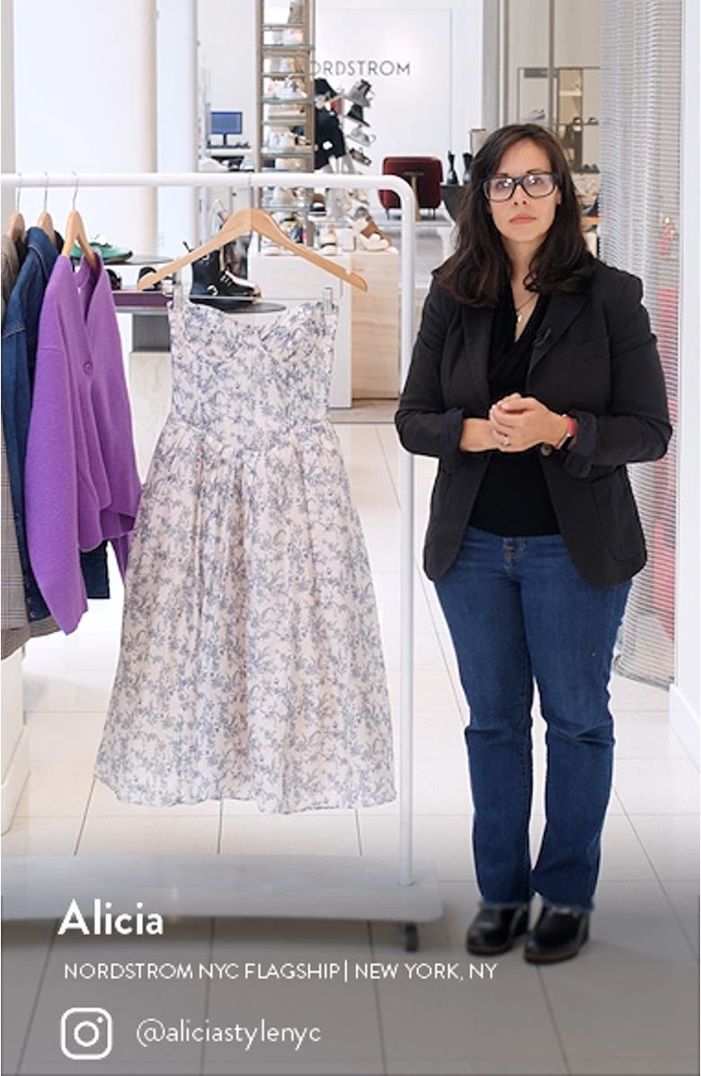 Bennett Corset Strapless Fit & Flare Cocktail Dress, sales video thumbnail