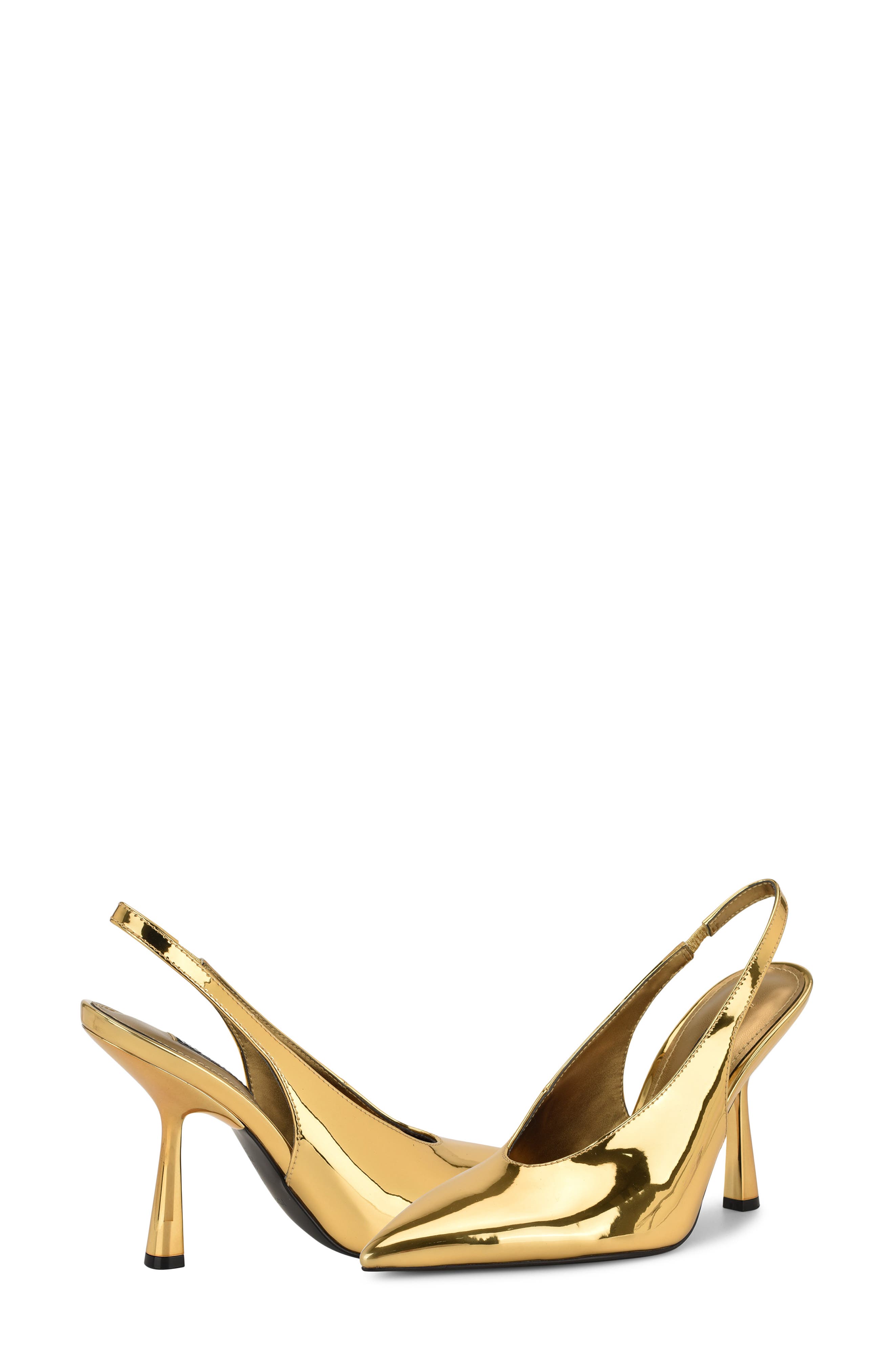 Nine West Kates Slingback Pointed Toe Pump, Alternate, color, Bronze Gold