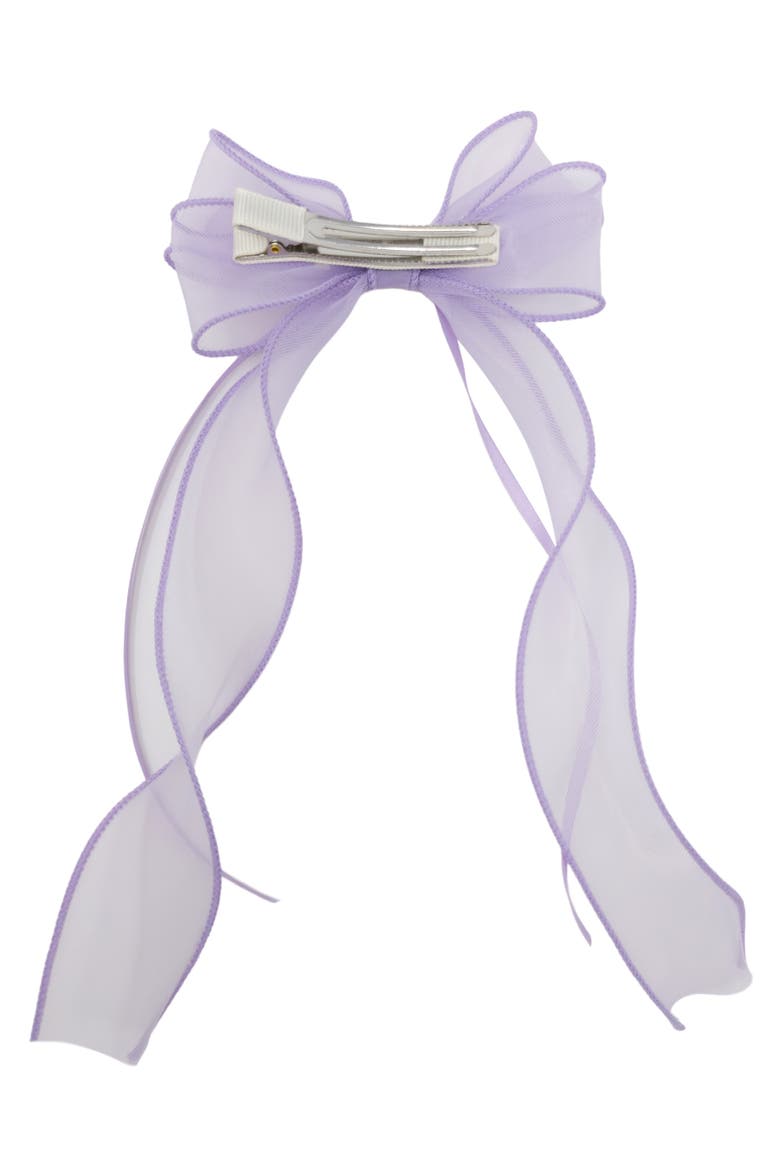 Organza Double Ribbon Clip Gift Set with Tin Case, Alternate, color, Lavender