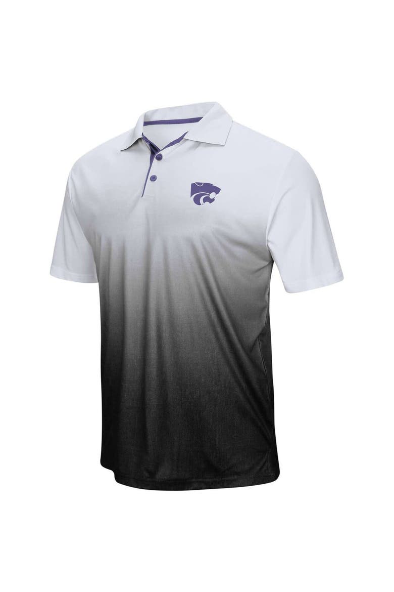 Men's Colosseum Gray Kansas State Wildcats Magic Team Logo Polo, Alternate, color, Gray