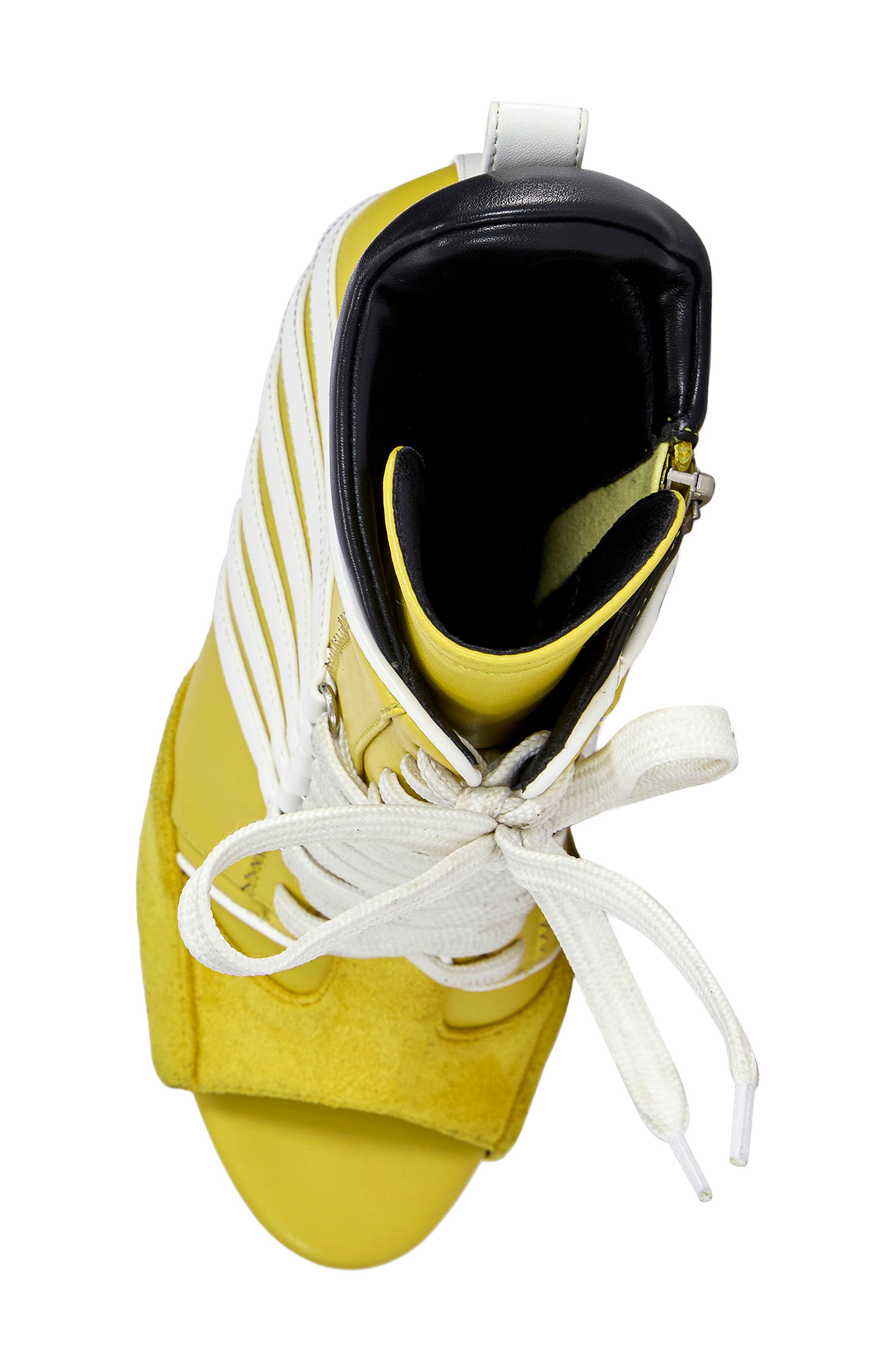 Eleven Peep Toe Bootie, Alternate, color, MUSTARD