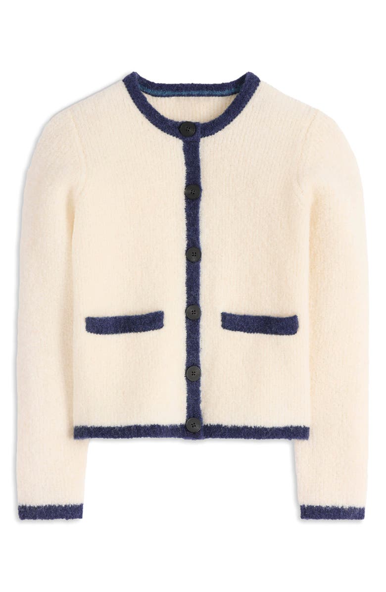 Boden Holly Bouclé Cardigan, Alternate, color, Warm Ivory Boucle