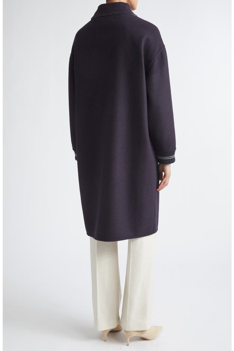Long Wool Bomber Coat, Alternate, color, 177-92 AMETHYST GR