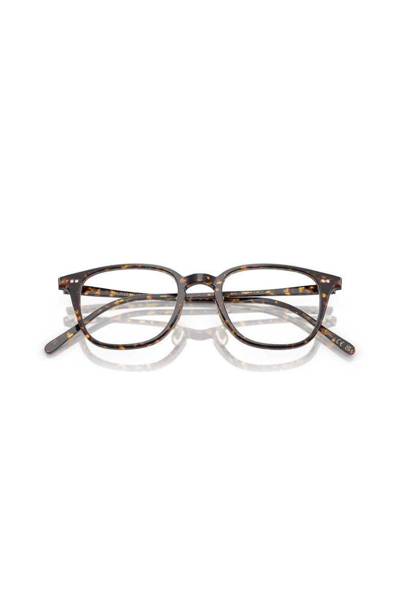 Oliver Peoples 49mm Rectangle optical glasses, Alternate, color, Tortoise
