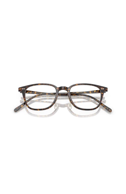 Oliver Peoples 49mm Rectangle Optical Glasses In Brown