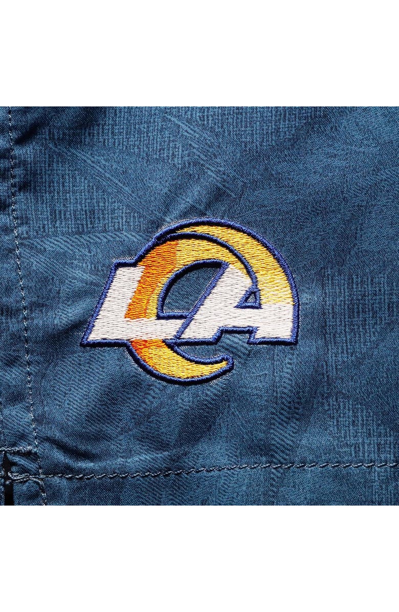 Tommy Bahama Men's Tommy Bahama Royal Los Angeles Rams Naples Layered Leaves Swim Trunks, Alternate, color, Royal