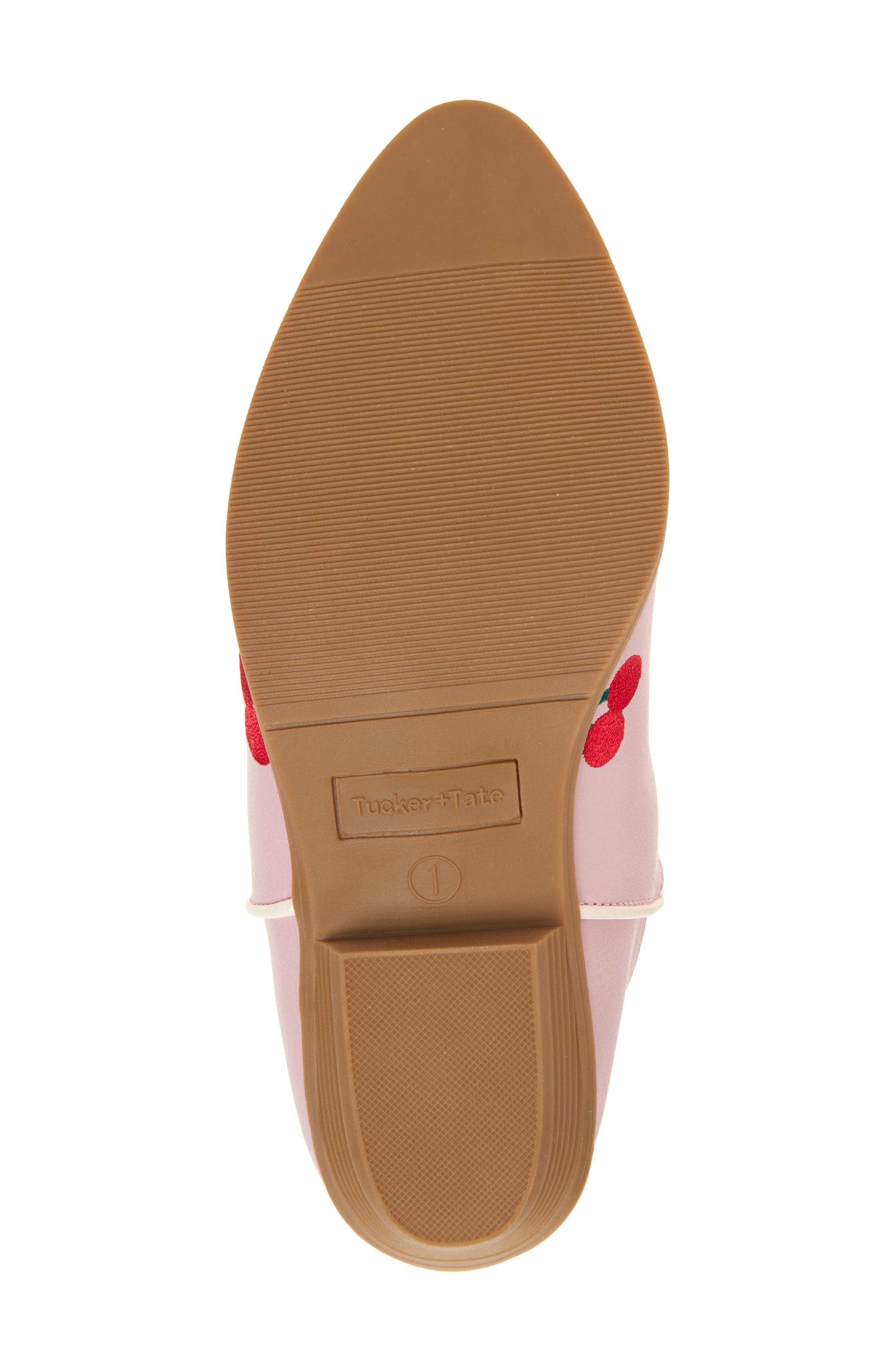 Tucker + Tate Kids' Cher Cherry Embroidered Western Boot, Alternate, color, 