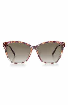Missoni 56mm Gradient Rectangular Sunglasses