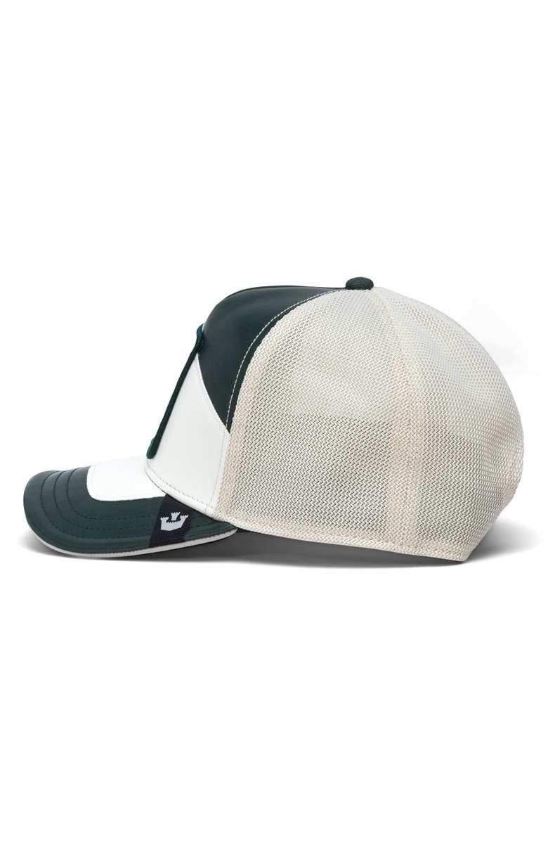 Goorin Bros. Moto Stud Faux Leather Trucker Hat, Alternate, color, 