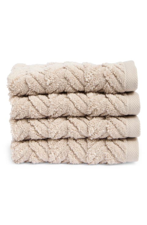 Seville 4-Piece Cotton Washcloths