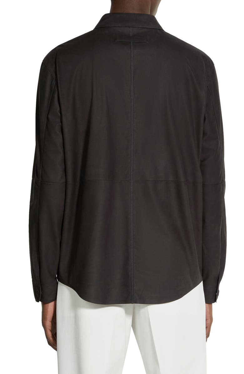 ZEGNA SECONDSKIN Nubuck Overshirt, Alternate, color, 