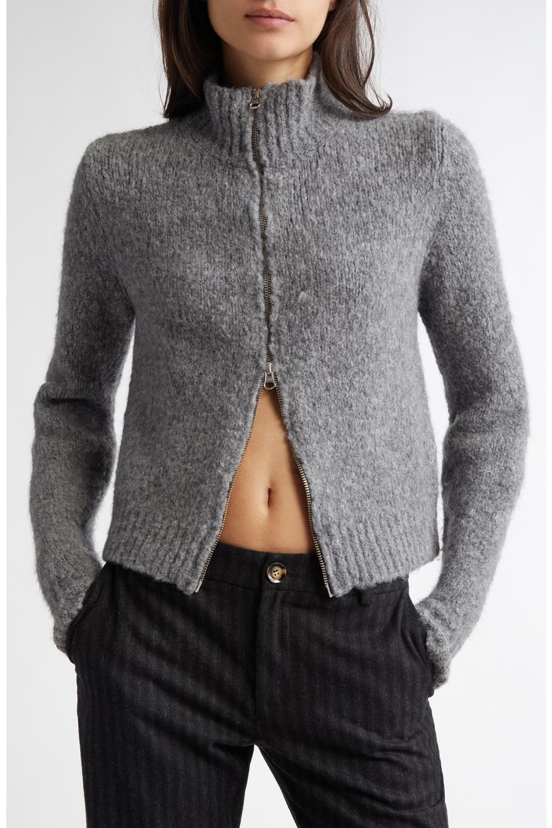 Stadium Intarsia Zip Cardigan (Women) | Nordstrom