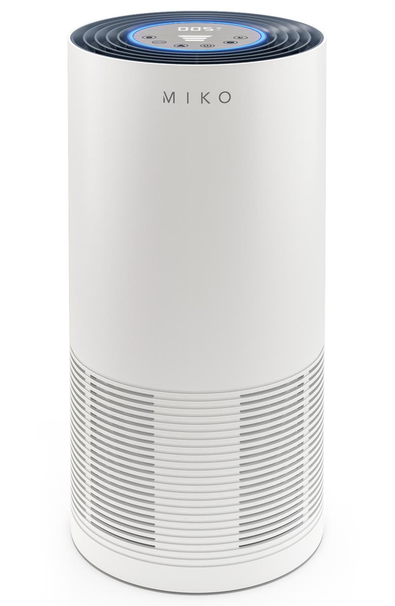MIKO True HEPA Air Purifier with Smart Air Sensor - Covers up to 1600 Sq. Ft., Main, color, White