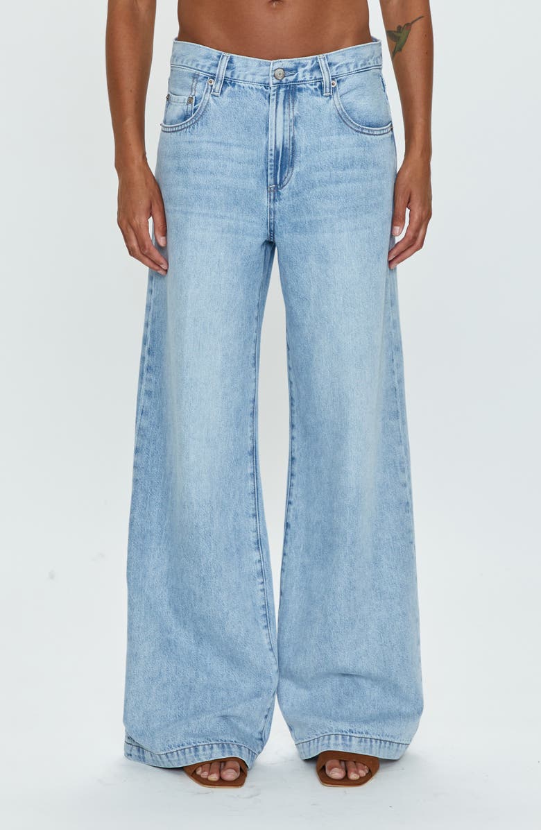 Pistola High Waist Wide Leg Jeans, Main, color, Chateau