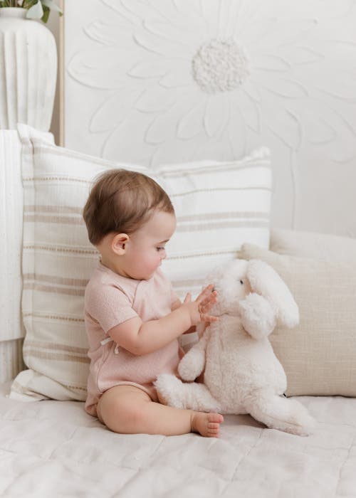Ely's & Co. Organic Cotton Amore Pointelle Collection In Pink