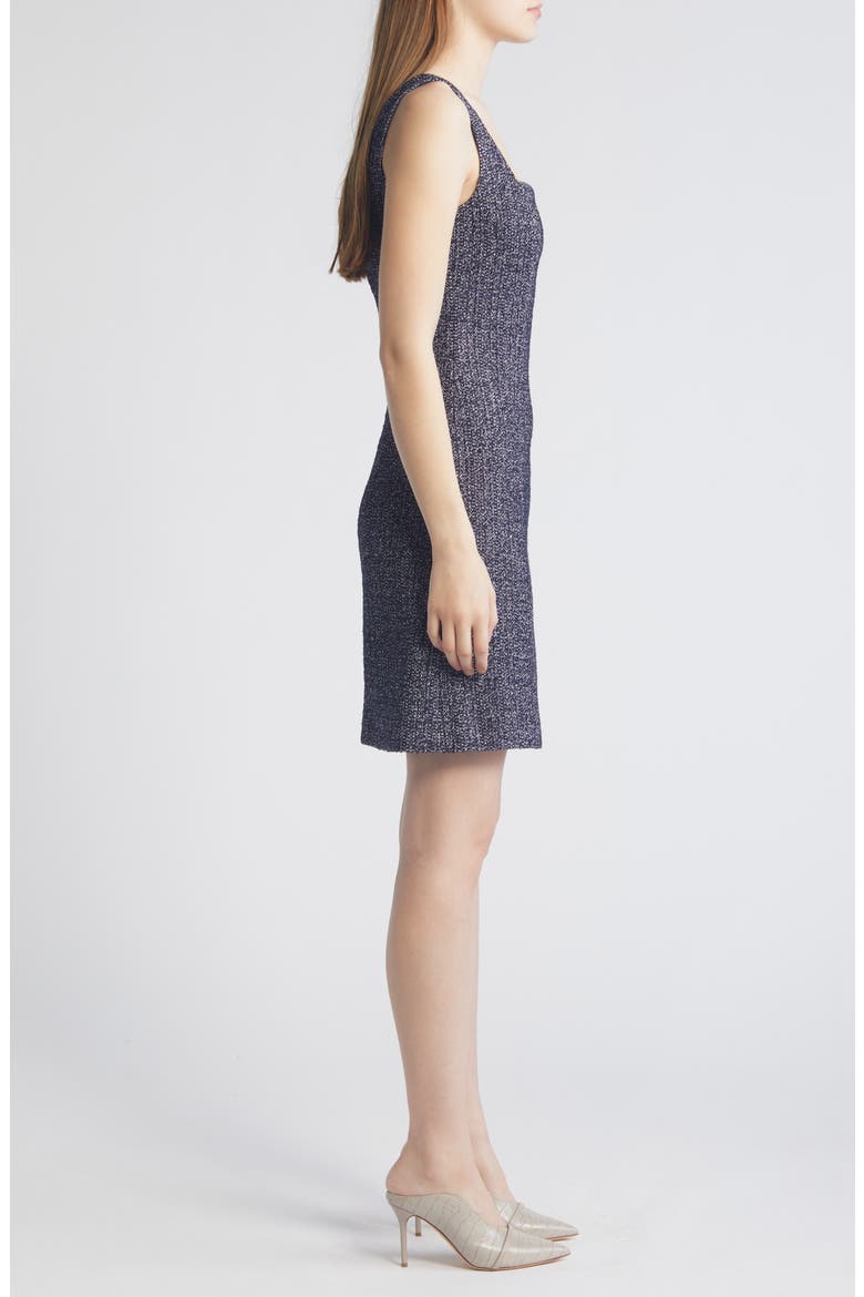 Destena Tweed Sheath Dress, Alternate, color, INSIGNIA BLUE TWEED