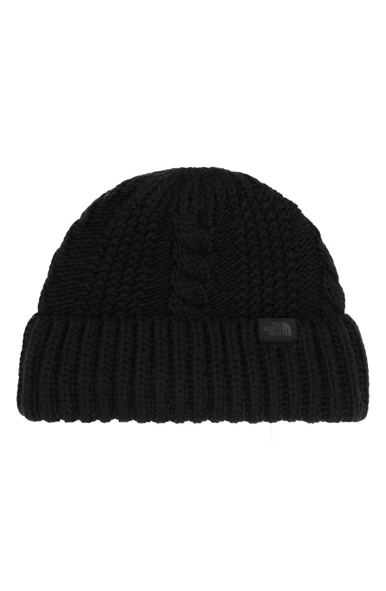 The North Face Oh Mega Beanie, Main, color, Tnf Black/ Tnf Black