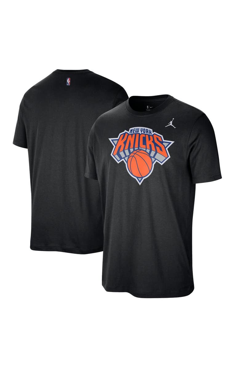 Jordan Brand Men's Jordan Brand Black New York Knicks Statement Edition Essential T-Shirt, Main, color, Black