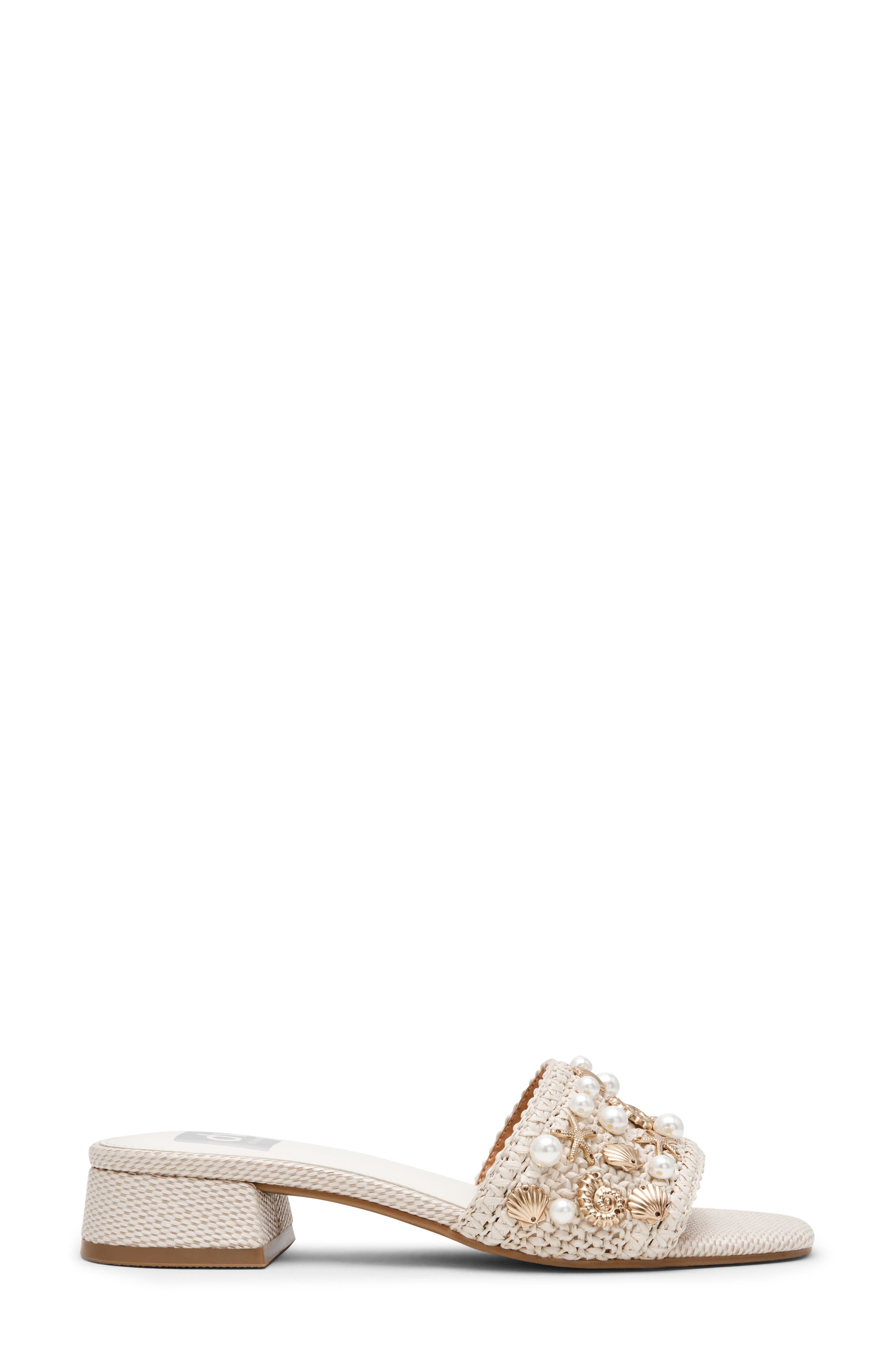 DV by Dolce Vita Nillian Embellished Slide Sandal, Alternate, color, Ivory