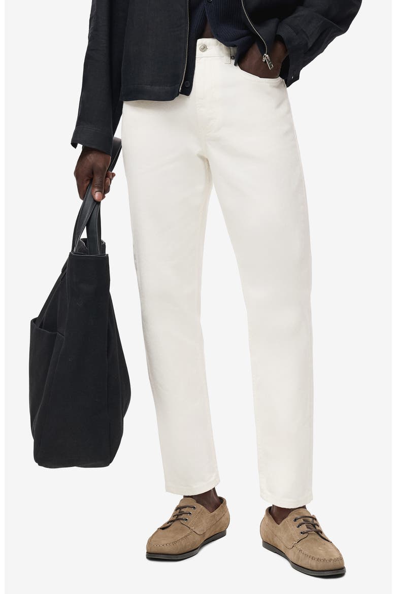 Lore Tapered Straight Leg Jeans, Main, color, OFF WHITE