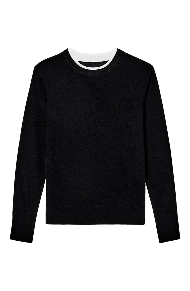 M.M.LaFleur Kit Contrast Sweater - Light Merino, Alternate, color, 