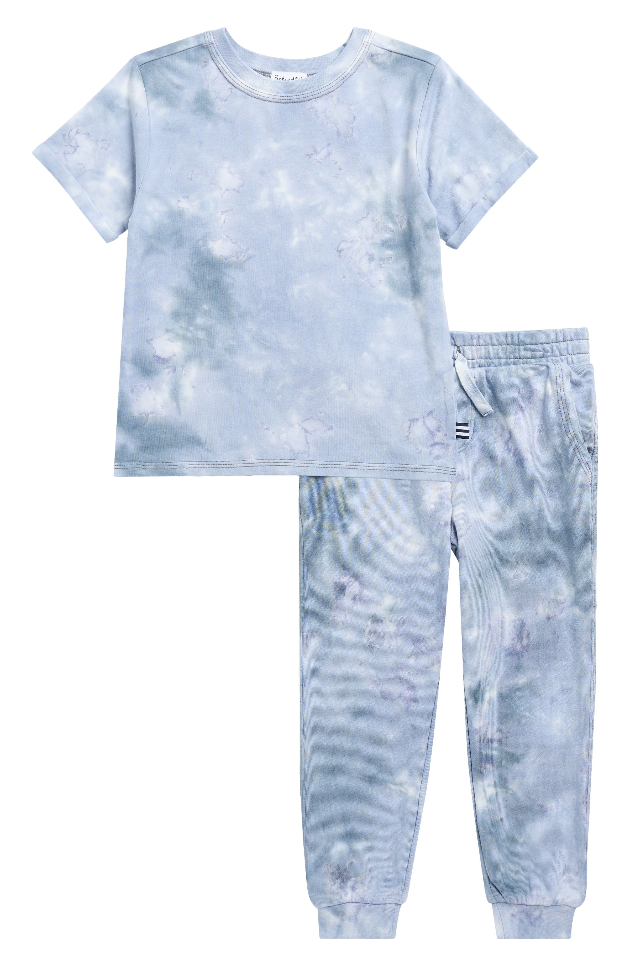 Splendid Kids' Shadow Wash Tee & Joggers Set