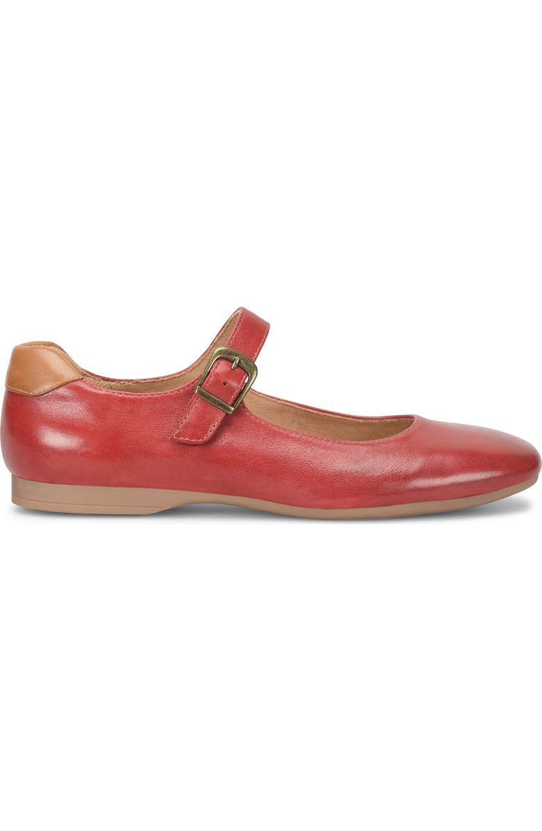 Comfortiva Kaylee Mary Jane Flat, Alternate, color, Cherry Red