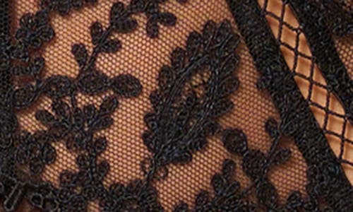 Simone Perele Embroidered Bodysuit In Brown