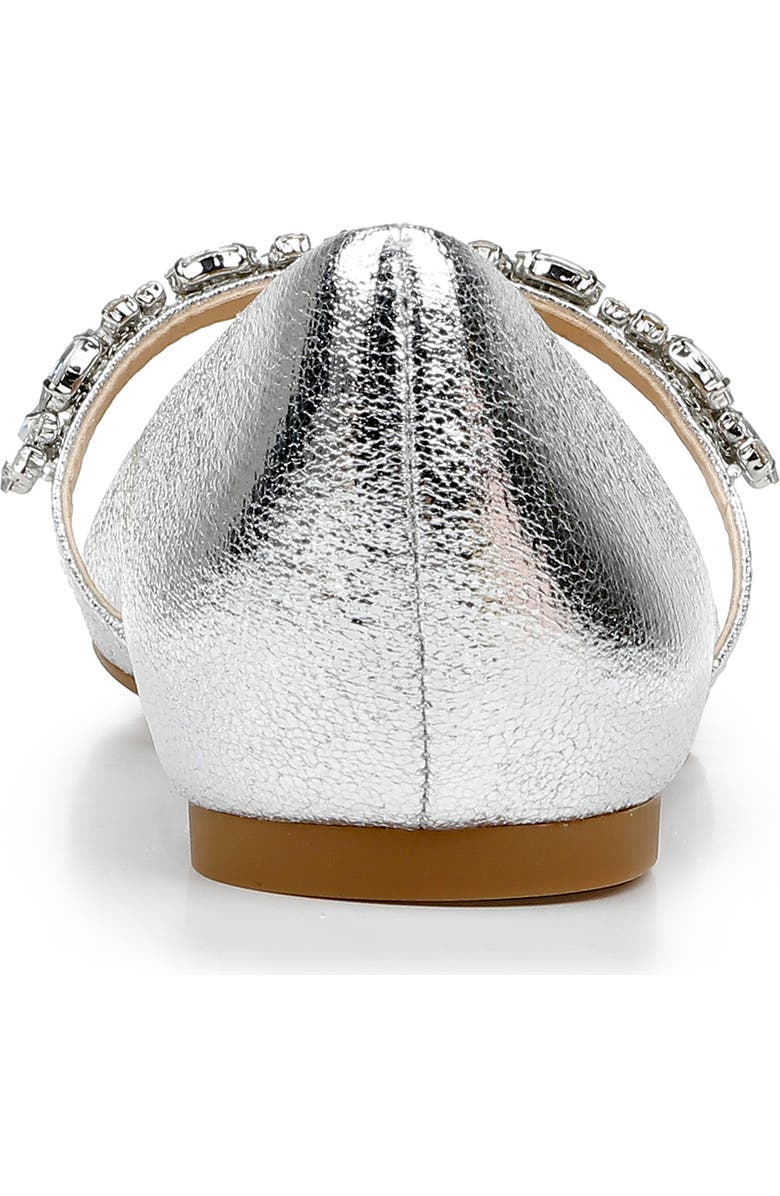 Jewel Badgley Mischka Dylan Crystal Embellished Mary Jane Flat, Alternate, color,
