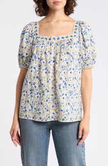 MAX STUDIO Puff Sleeve Top